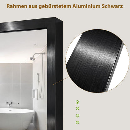 Badspiegel 100x75cm mit ESG Glas & Rostfreiem Rahmen