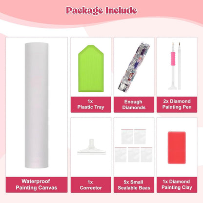 Diamantmalerei Traumfänger Rose 5D DIY Set Erwachsene Kinder
