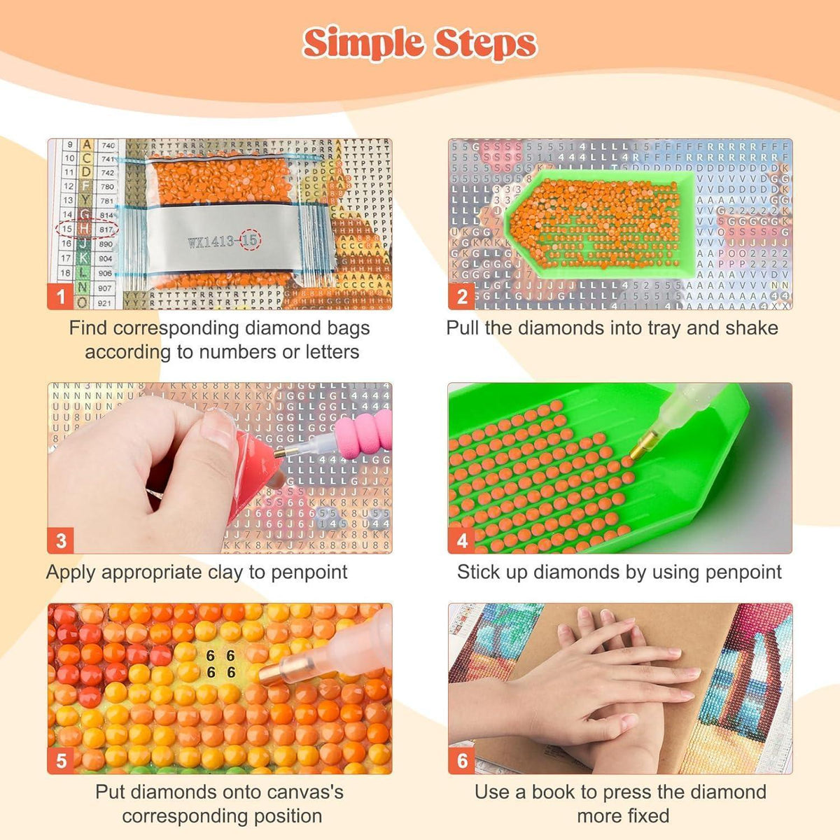 5D Diamantmalerei Feder – DIY Bilderset für Erwachsene & Kinder