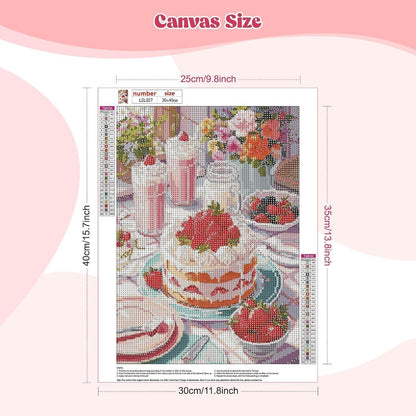 5D Diamantmalerei Dessert Bild Erwachsene DIY Set