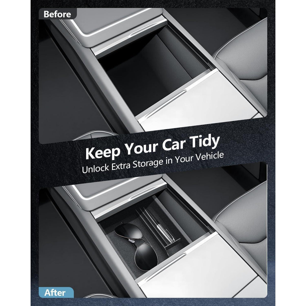 Tesla Model Y Mittelkonsole Organizer 5-tlg.