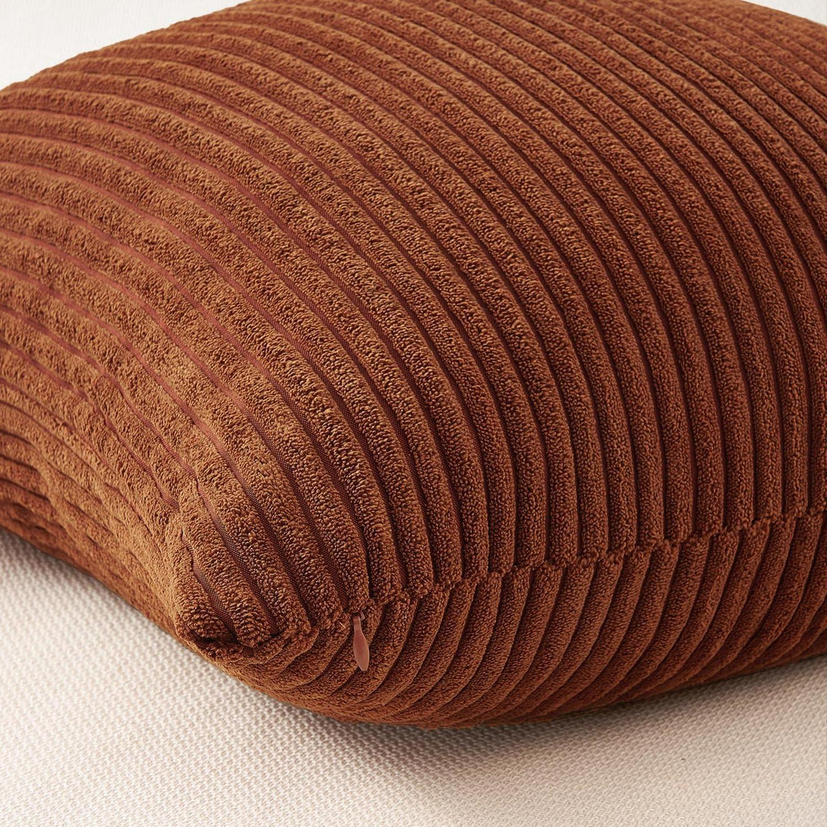 Herbst Kissenbezüge 60x60 Cord 4er Set Gelbbraun