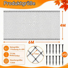 Teichnetz Feinmaschig 4x6m mit Zubehör für Garten & Balkon