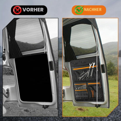 VW T5 T6 Heckklappen Organizer | Scheunentor Tasche 2er Set