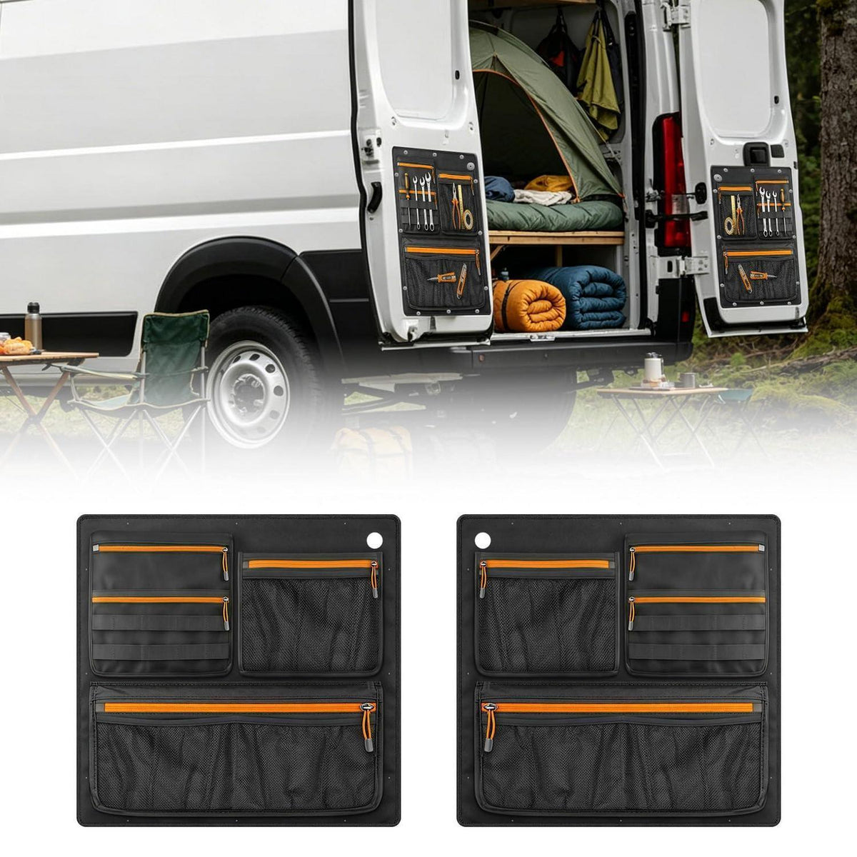 Heckklappen Organizer für Fiat Ducato 2006-2023 – 2er Set