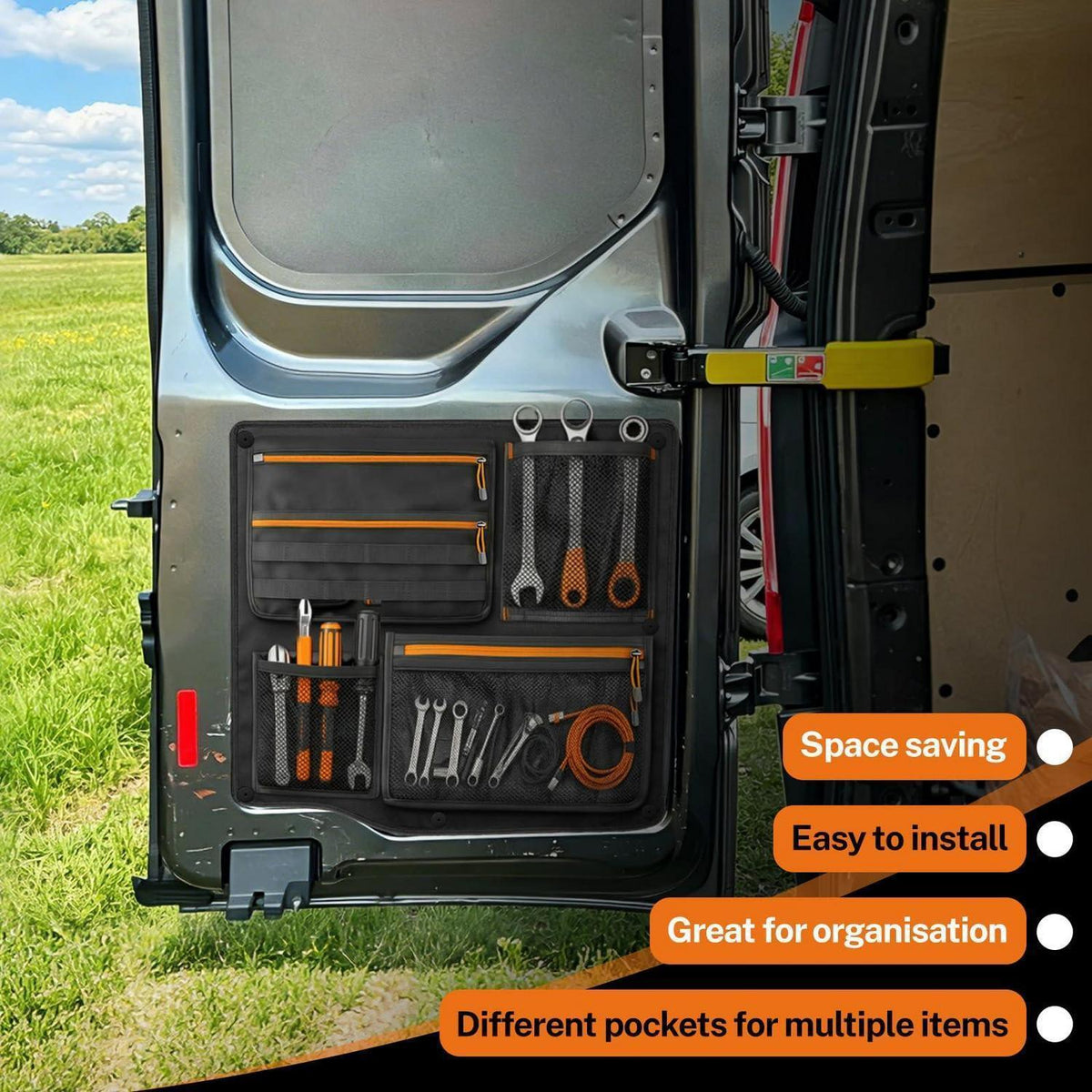Heckklappen Organizer für Ford Transit Custom – 2er Set