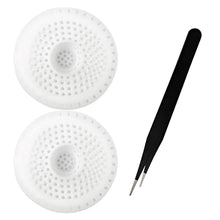 Abflusssieb Silikon 2er-Set mit Pinzette – Haarfänger für Dusche & Badewanne