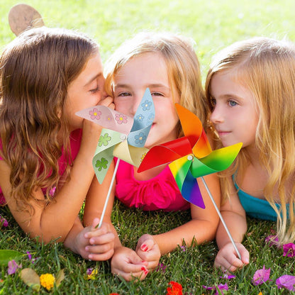 DIY Windrad Bastelset für Kinder – 24 Teile zum Malen & Spielen