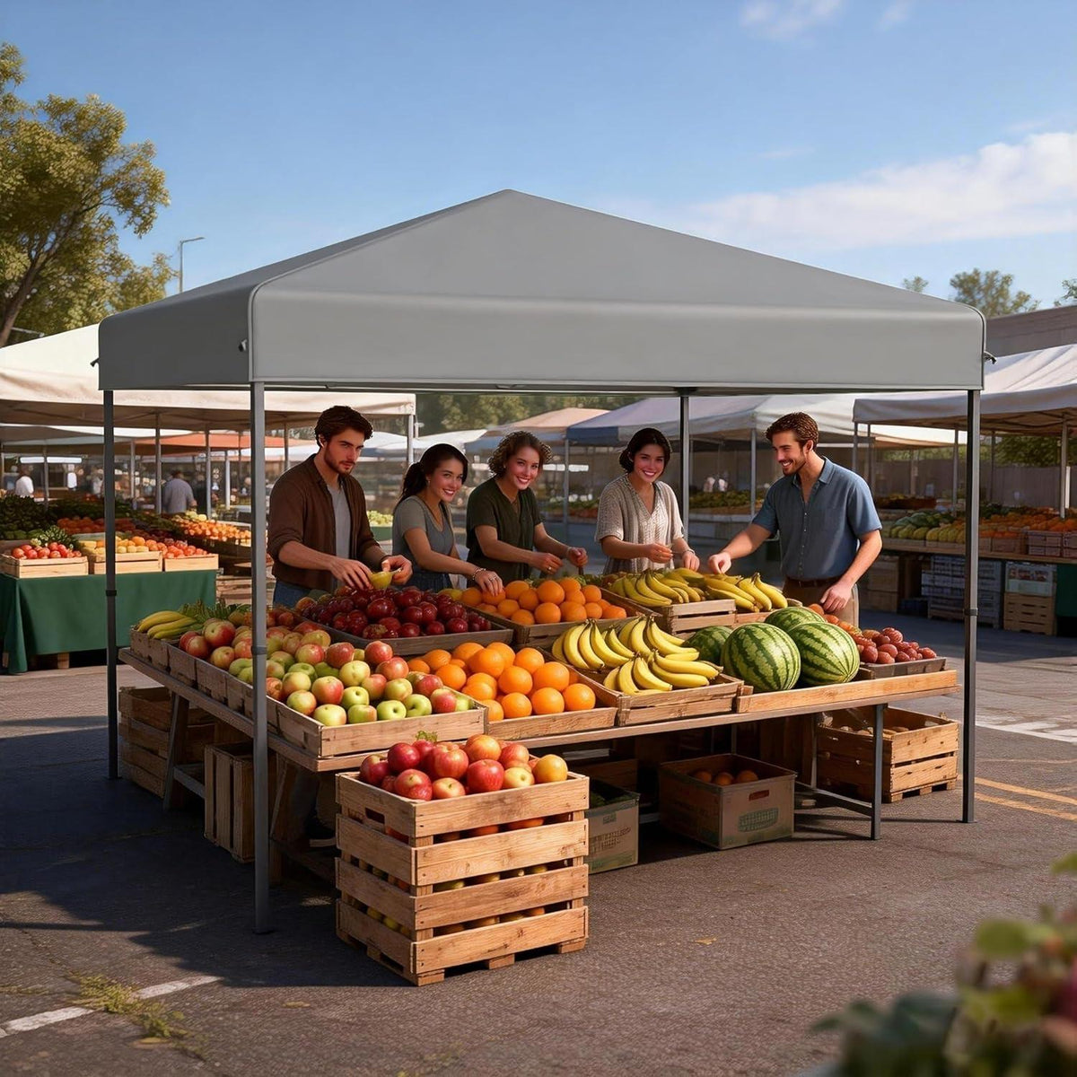 3x3 Pavillon Wasserdicht – Pop-Up Partyzelt für Garten & Outdoor