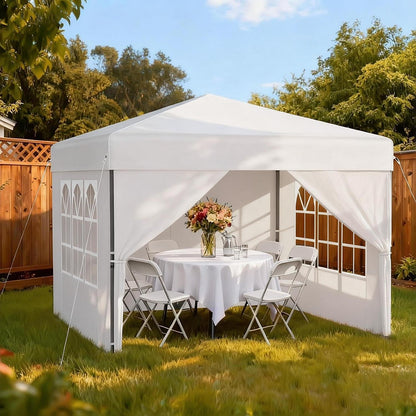 3x3 Pavillon Wasserdicht & Stabil – Partyzelt mit Seitenwänden