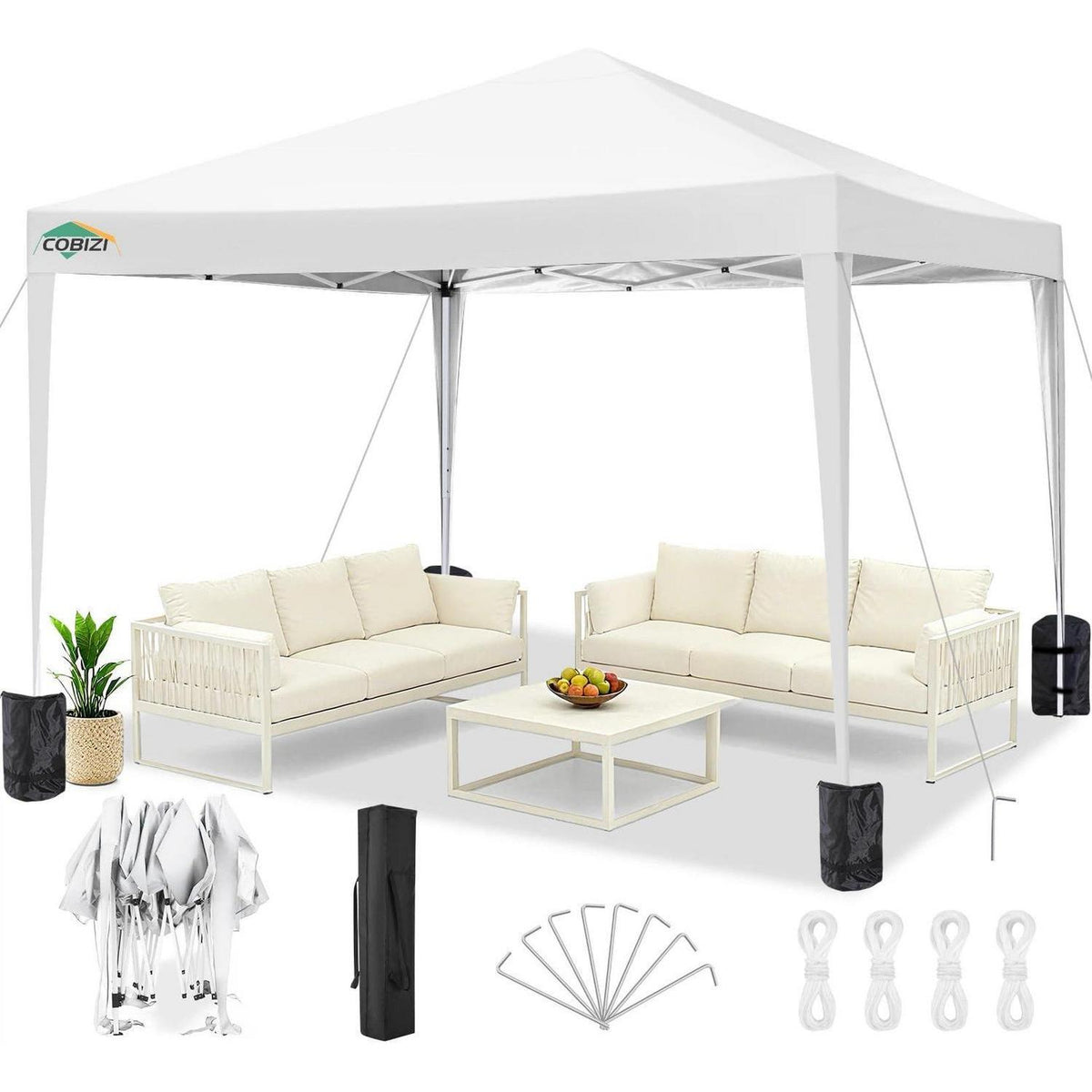 Faltpavillon 3x3 Wasserdicht – Stabil & Winterfest für Garten & Events