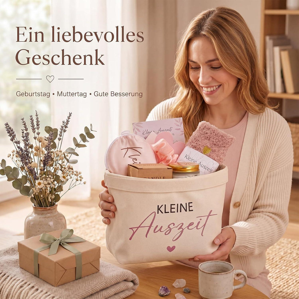 Wellness Geschenkkorb Entspannung für Frauen – Geschenkset zum Wohlfühlen