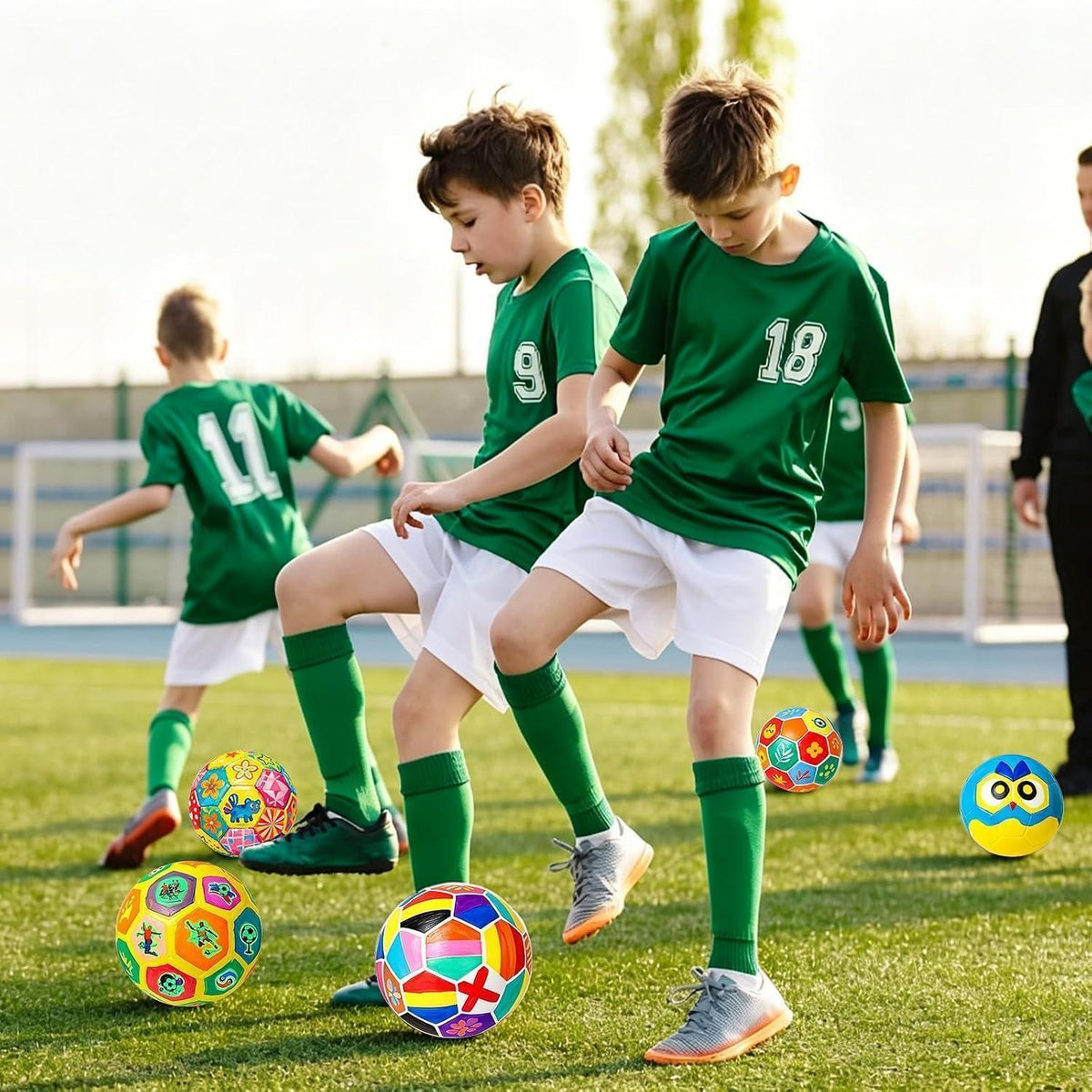 Fußball Malset für Kinder – DIY Bastelset mit Farben & Aufklebern