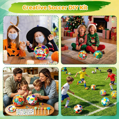 Fußball Malset für Kinder – DIY Bastelset mit Farben & Aufklebern