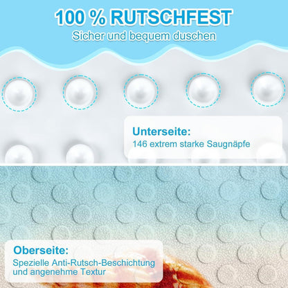 Rutschfeste Duschmatte rund 55cm – Sicher & Schimmelfrei