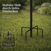 Vogeltränke mit Futterschalen – 89 cm Garten Vogelbad