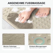 Rutschfeste Duschmatte 60x90cm – Komfortable TPE Duscheinlage mit Saugnäpfen