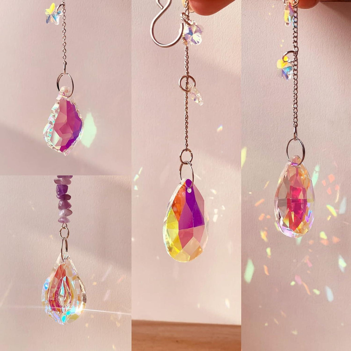 Sonnenfänger Bastelset 400 Teile - Schmetterling DIY Regenbogen Maker