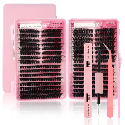 Wimpern Cluster Set 608 Stück – DIY Wimpernverlängerung 10-16mm