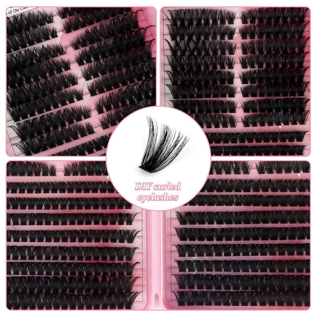 Wimpern Cluster Set 608 Stück – DIY Wimpernverlängerung 10-16mm