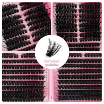 Wimpern Cluster Set 608 Stück – DIY Wimpernverlängerung 10-16mm