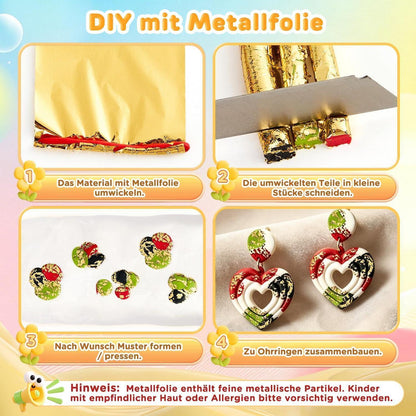 Polymer Clay Set 36 Farben – Modellierton mit Zubehör für Schmuck