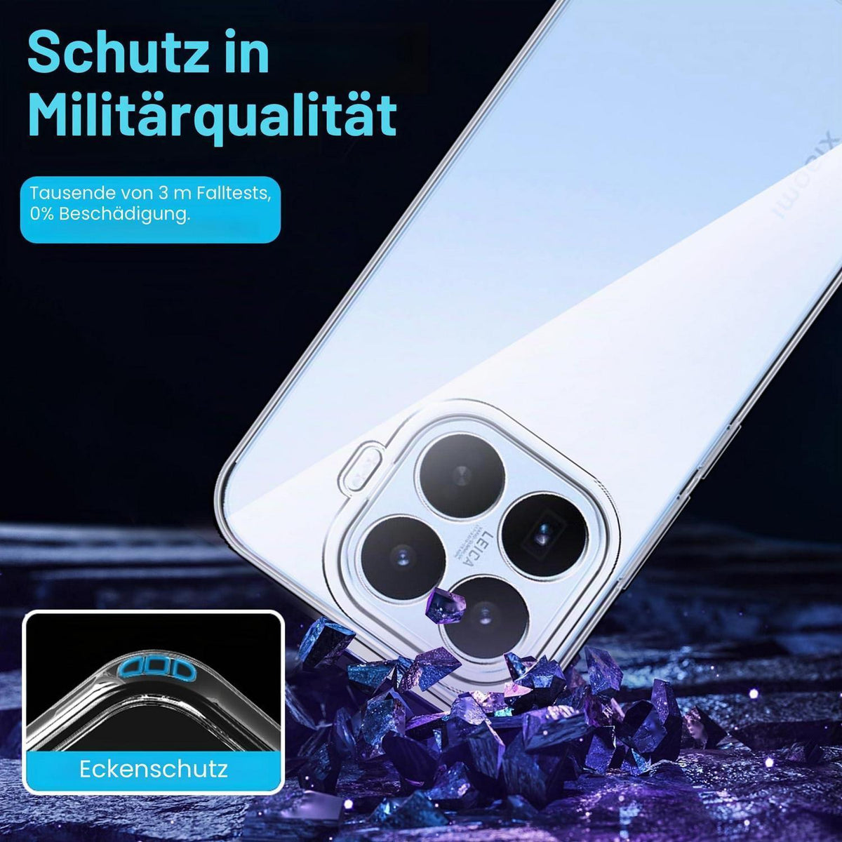 Xiaomi 17T 5G Hülle - Transparente Silikon Schutzhülle