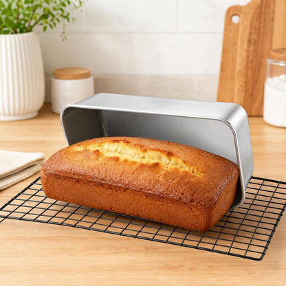 Edelstahl Brotbackform Rechteckig 33x15x6,7 cm – Für Brot & Kuchen