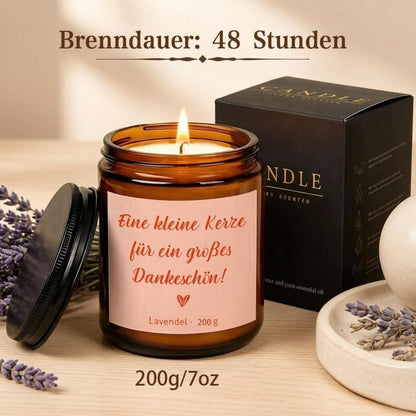 8er Duftkerzen-Set Lavendel - Danke Geschenk für Frauen