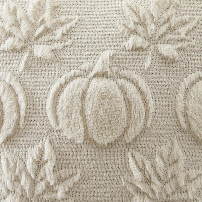 Herbstlicher Kürbis Ahornblatt Kissenbezug 40x60 cm Beige