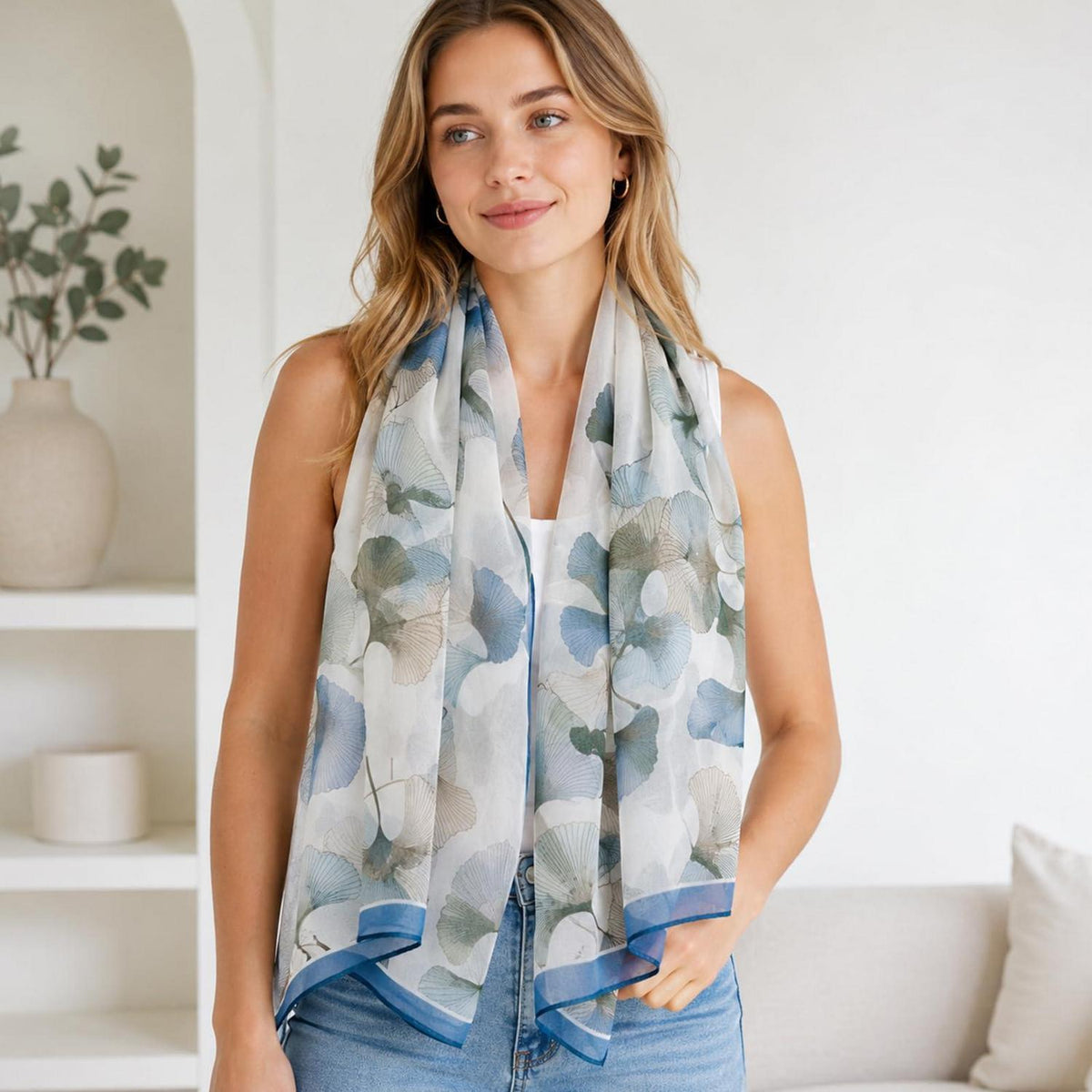 Chiffon Schal Damen leicht & elegant bunt