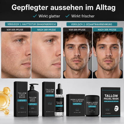 Gesichtspflege Set Männer – Tallow & Kollagen Geschenkset