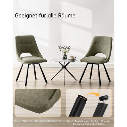 Drehbarer Esszimmerstuhl Set |, Ergonomisch & Bequem