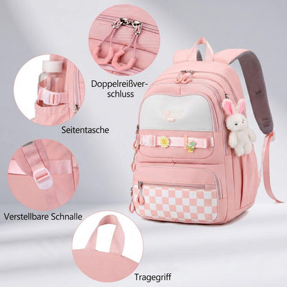 Schulrucksack Mädchen Teenager Lila – Reißfest & Anti-Diebstahl