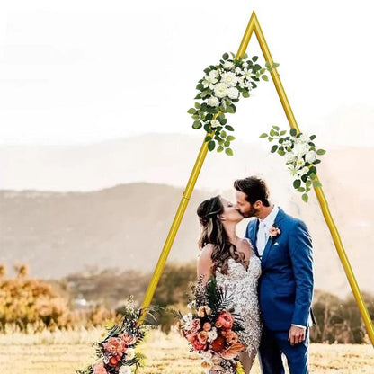 Künstliche Rosen Blumenbogen Deko – Hochzeit, Zeremonie, Weiß