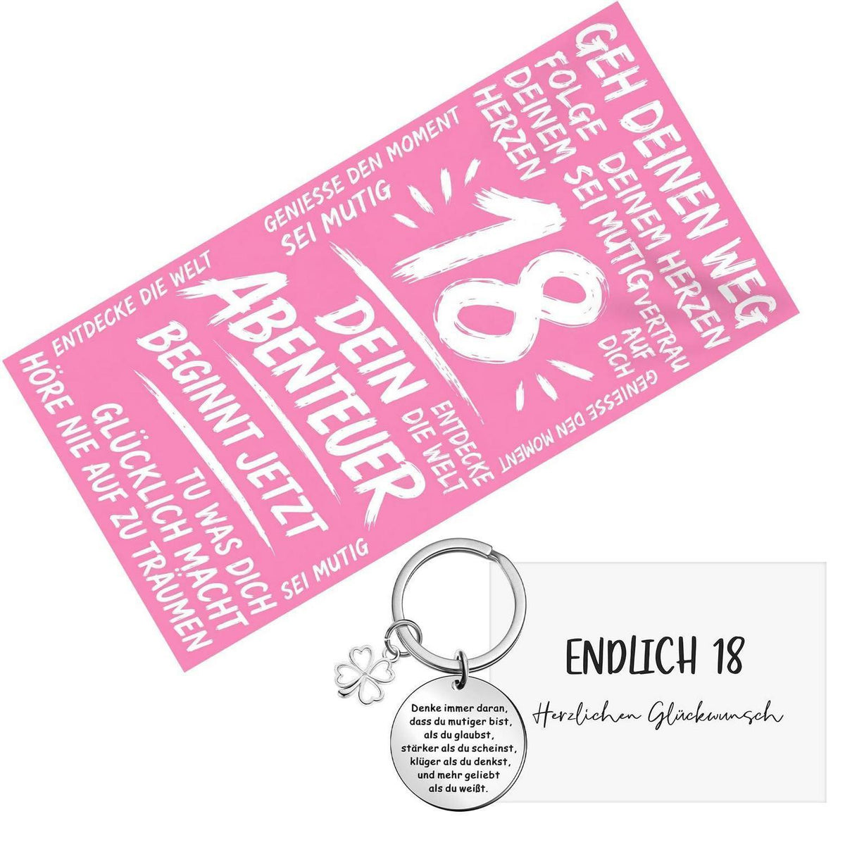 Strandtuch 18. Geburtstag Geschenk für Jungen & Mädchen