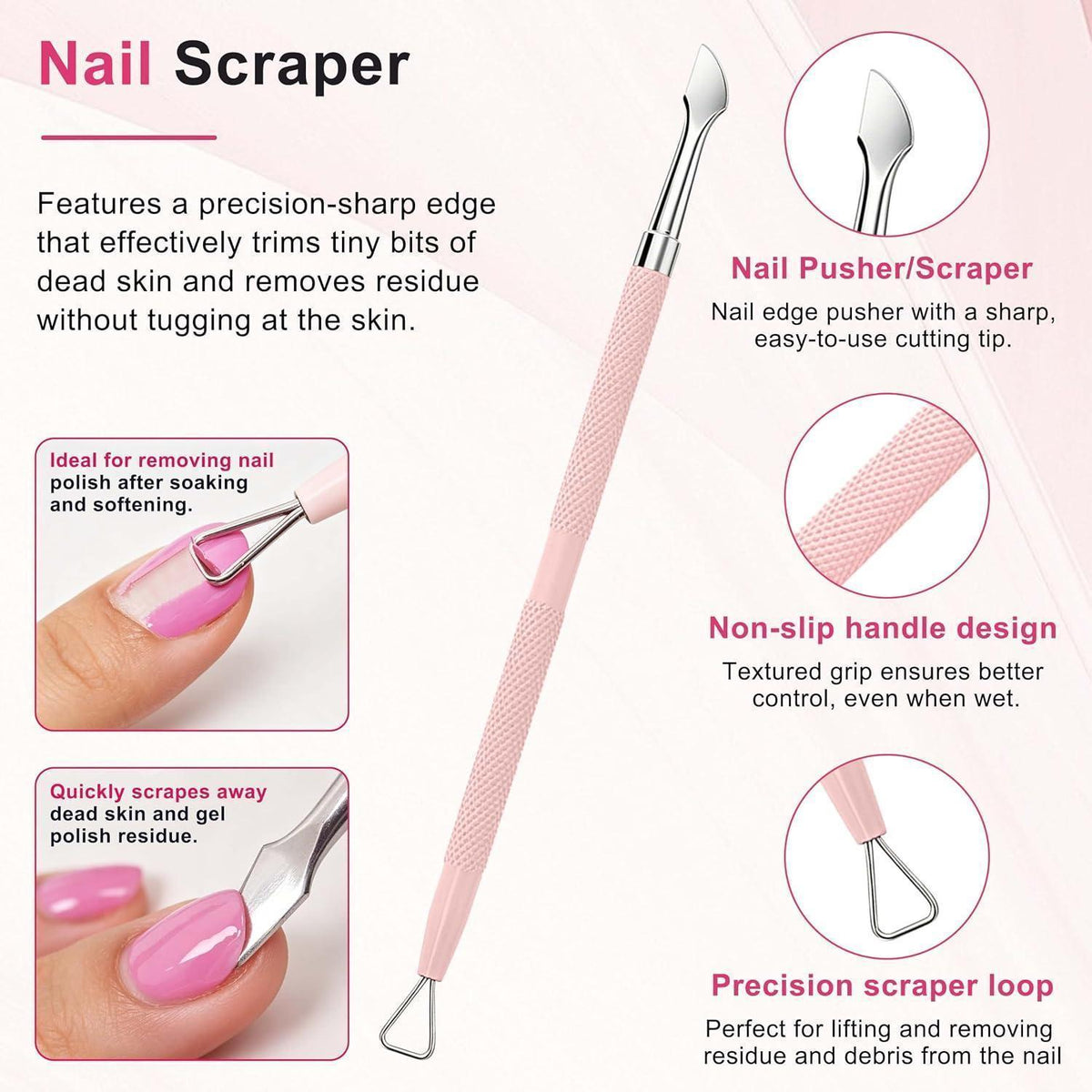 Nagelhautzange Set – Professioneller Nagelhautentferner & Schieber