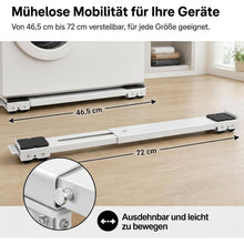Waschmaschinen Untergestell mit Bremsen – Universal & Verstellbar
