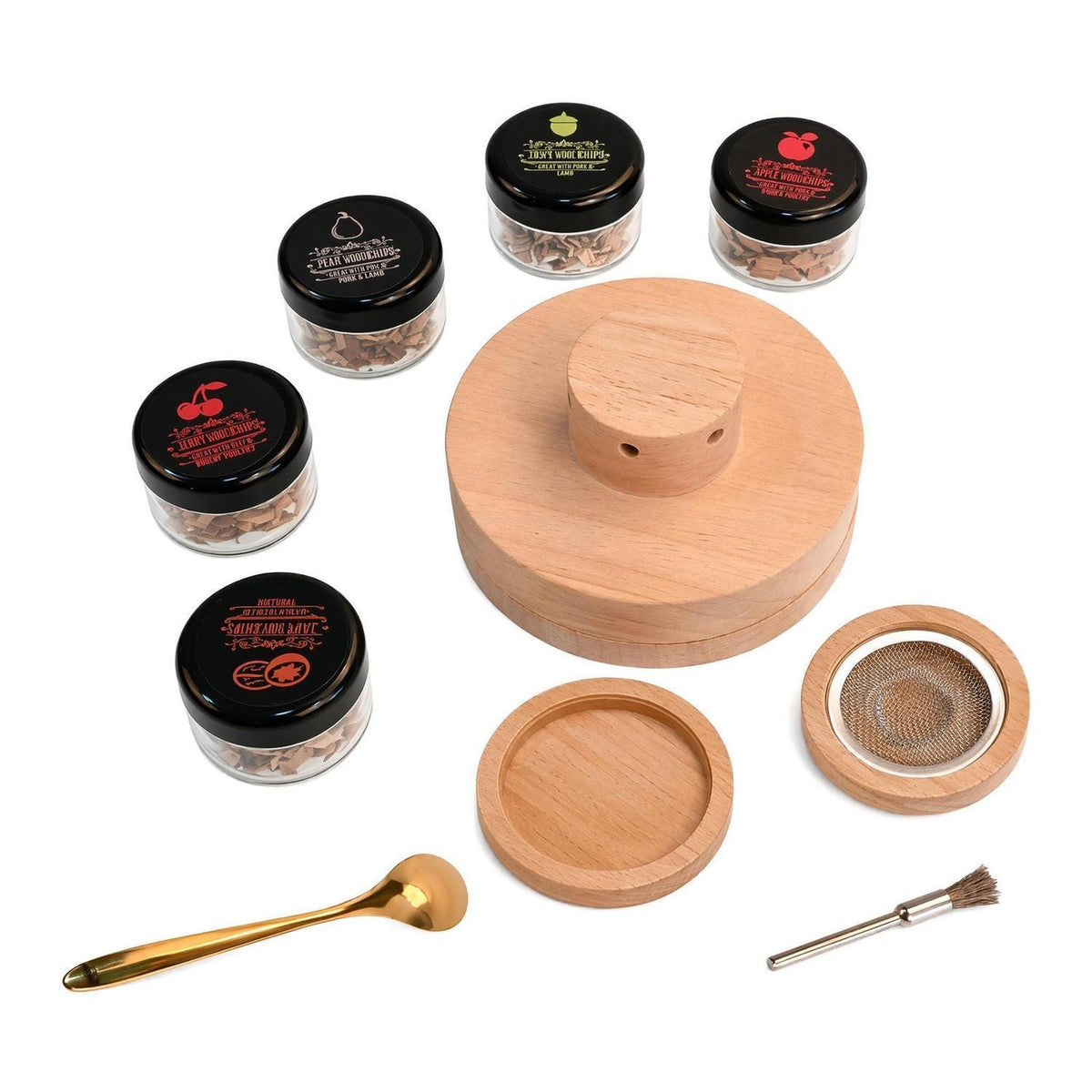 Whiskey Smoker Kit mit 5 Holzchips – Cocktail Räucherset