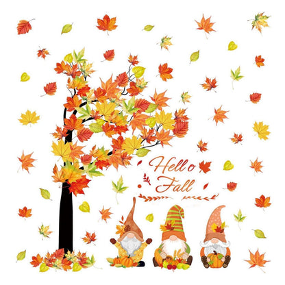 73x Fensterbilder Herbst – Ahornblätter Deko für Zuhause