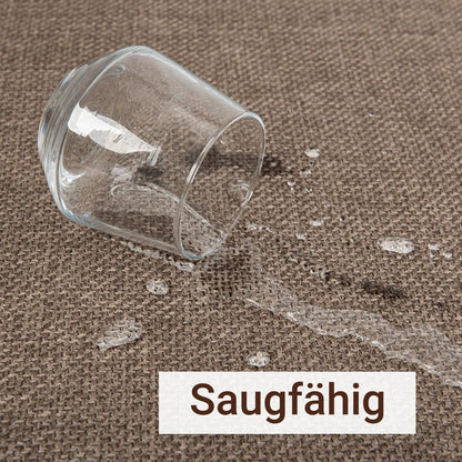 Rutschfeste Fußmatte 90x150 cm – Braun, Saugfähig & Waschbar