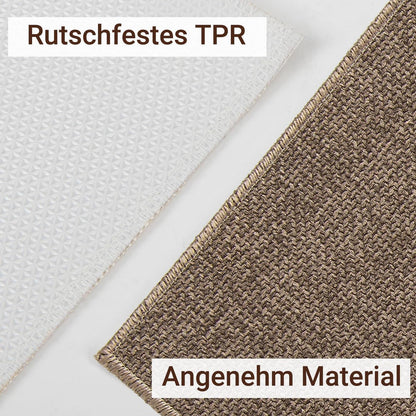 Rutschfeste Fußmatte 90x150 cm – Braun, Saugfähig & Waschbar