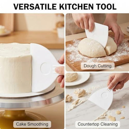 Pizza Spachtel Set – 2x Teigschaber aus Kunststoff
