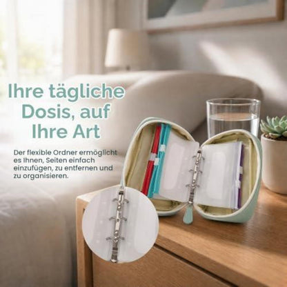 Pillen Organizer Tasche A8 – Wasserdicht für 7-14 Tage (Grün)