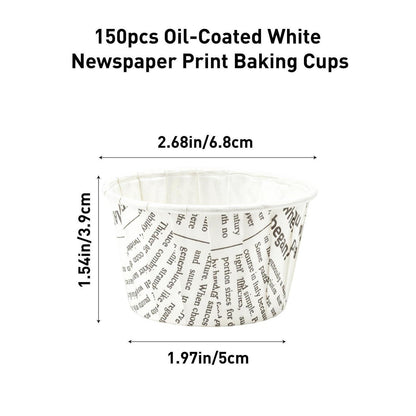 150 Muffinförmchen Papier – Cupcake Backförmchen für Party & Hochzeit