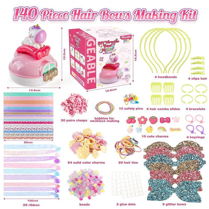 Haarschleifen Bastelset Mädchen – DIY Haarschmuck Set