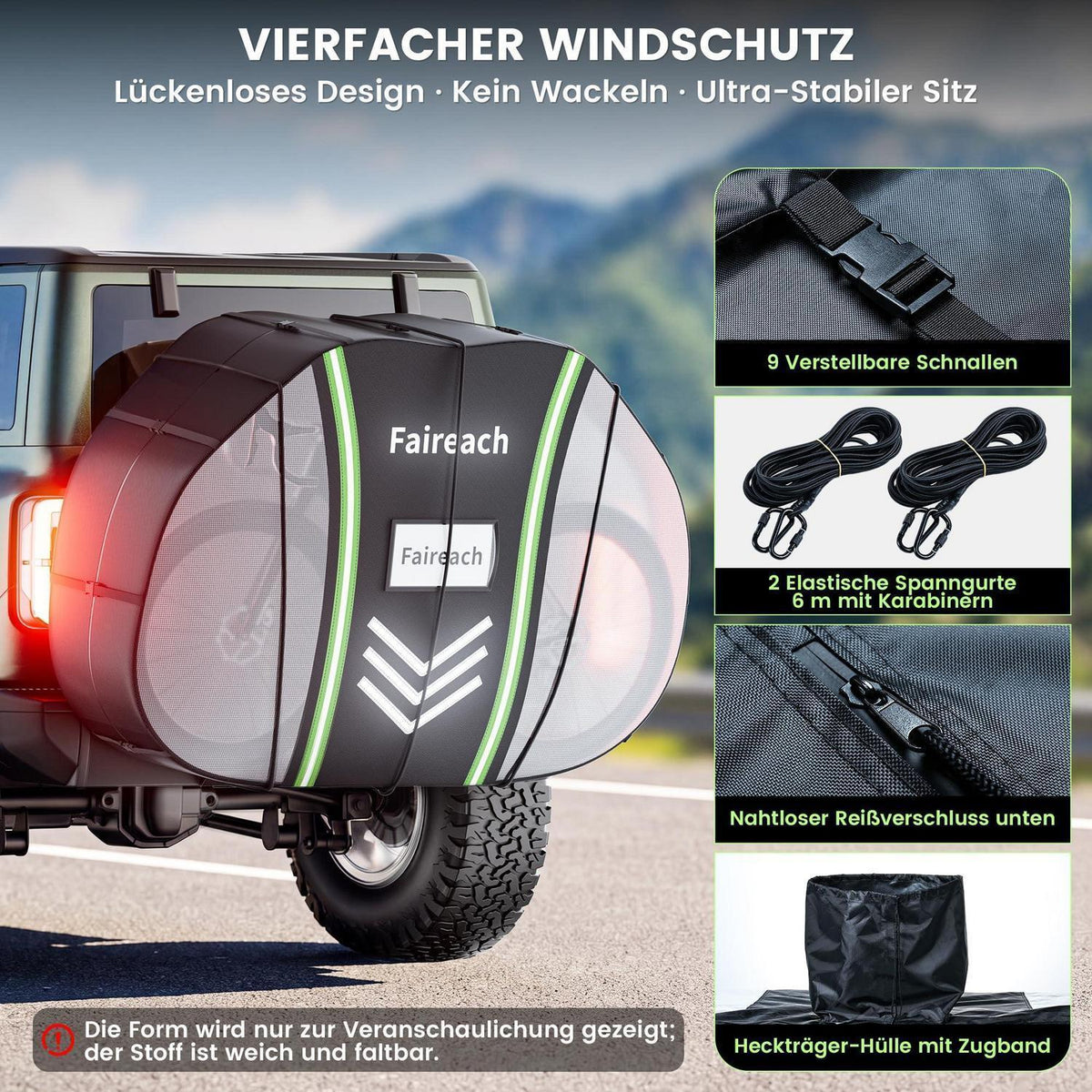 Fahrradabdeckung für 2 Räder – Wasserdicht & Winddicht