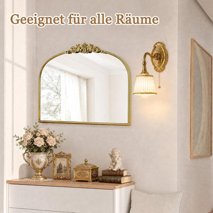 Goldener Vintage Wandspiegel barock 80x60cm