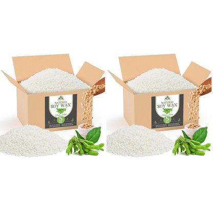 Sojawachs für Kerzen (2x5kg) - Premium, Natürliches Wachs