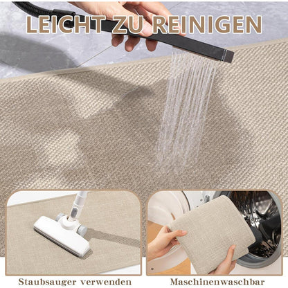 Rutschfester Badezimmerteppich 43x61 cm – Beige (2er-Pack)